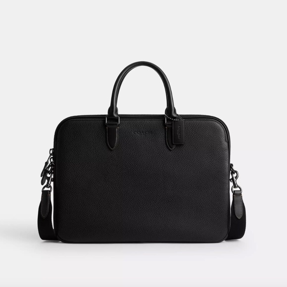 Coach Gotham Leather Slim Briefcase/Tech case - Picture 1 of 6